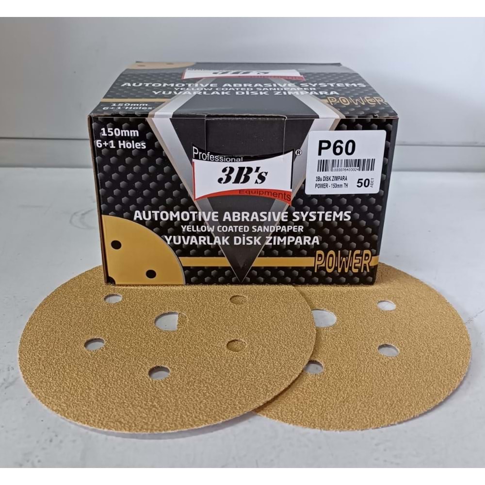 3BS 150mm DİSK ZIMPARA P60