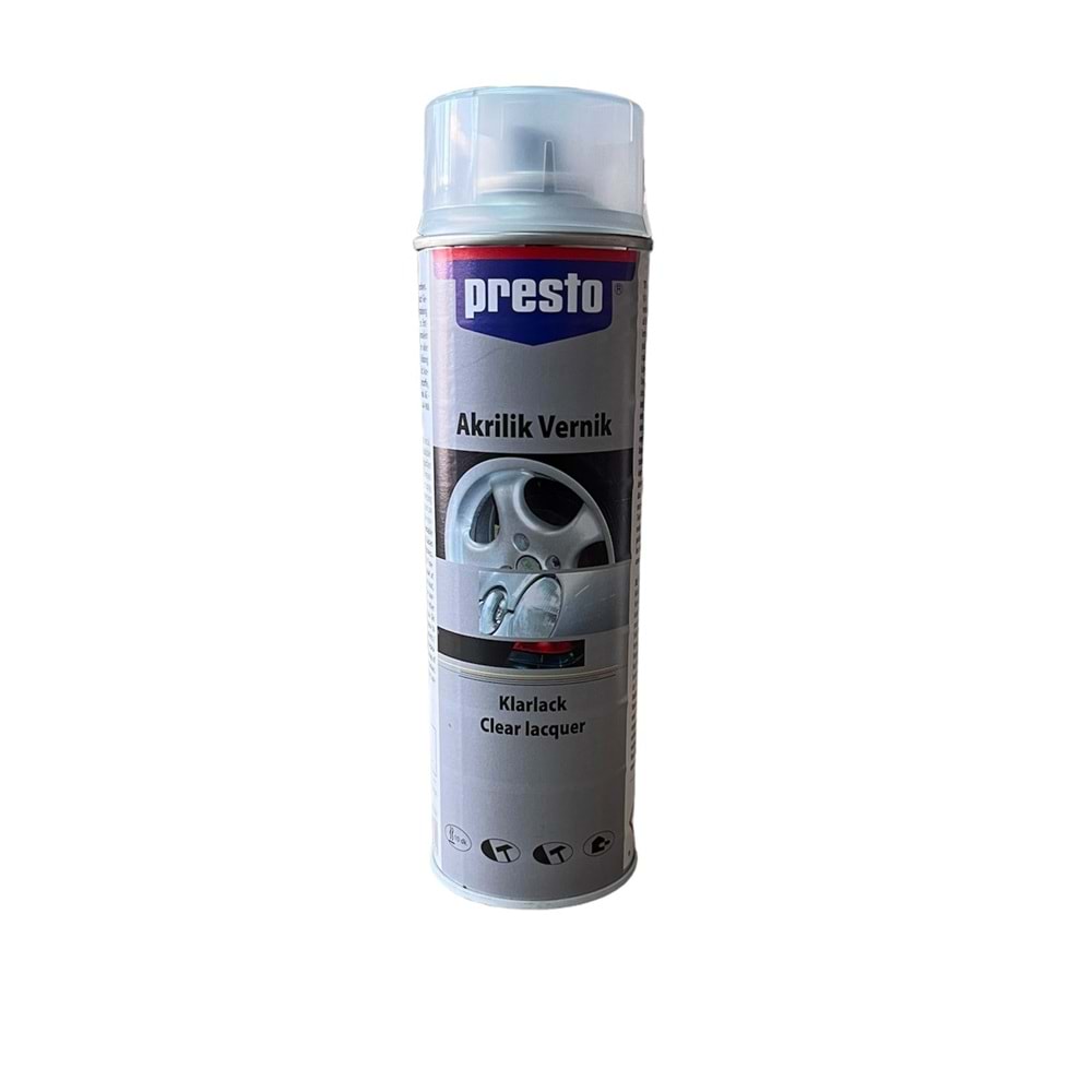 PRESTO PARLAK VERNİK TRANSPARAN (500ML)