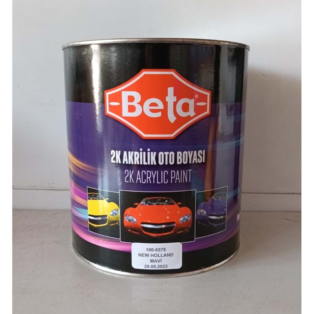 BETA AKRİLİK BOYA NEW HOLLAND MAVİ 2,5KG