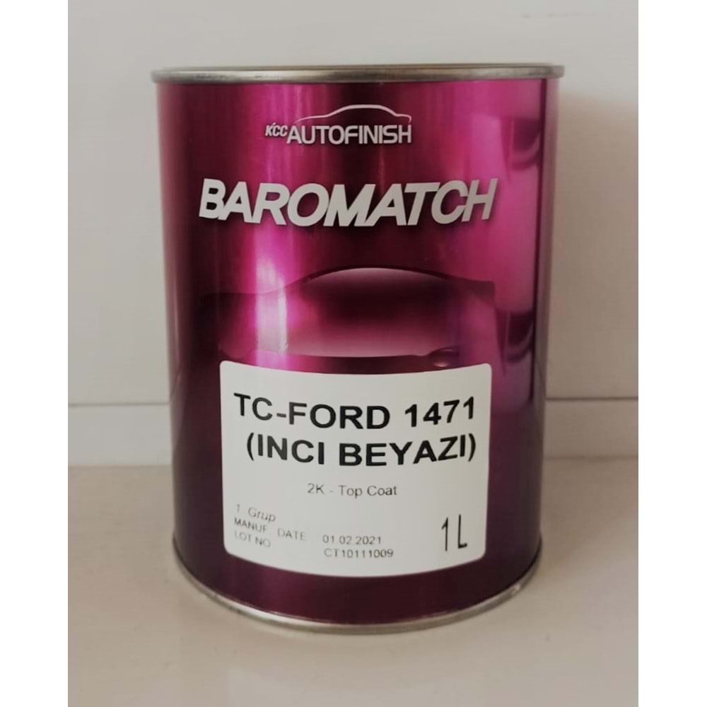 KCC AKRİLİK BOYA FORD 1471 İNCİ BEYAZI 1LT