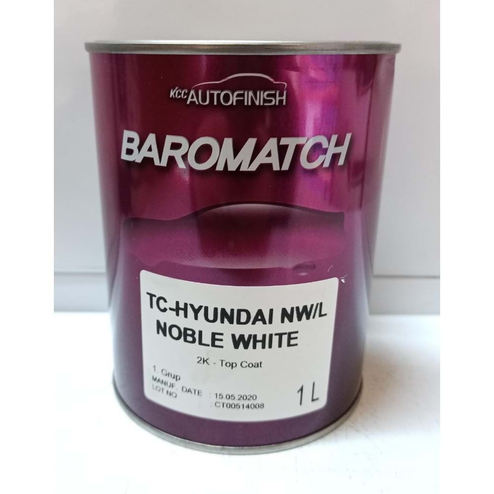 KCC AKRİLİK BOYA HYUNDAI NW/L 1LT