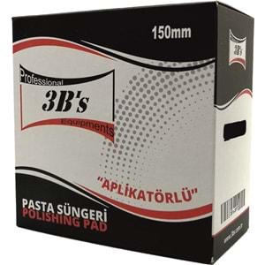 3BS APLİKATÖRLÜ CİLA SÜNGERİ SİYAH 150mm