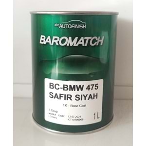 KCC BAZKAT BOYA BMW 475 SAFİR SİYAH 1LT