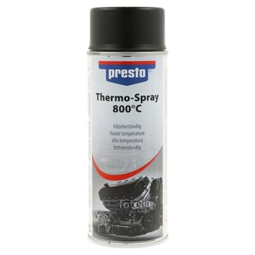 PRESTO TERMO ISIYA DAYANIKLI 800 SPREY MAT SİYAH (400ml)