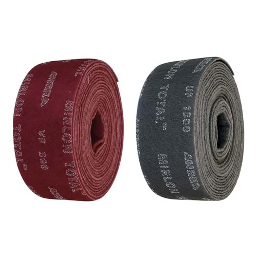 MIRKA Mirlon Total 115x10m VF Rulo (Kırmızı) Keçe Zımpara