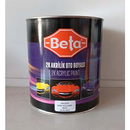 BETA AKRİLİK BOYA NEW HOLLAND MAVİ 2,5KG