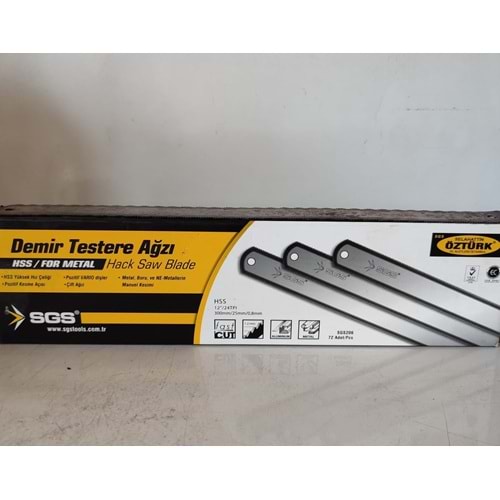 SGS DEMİR TESTERE AĞZI GENİŞ