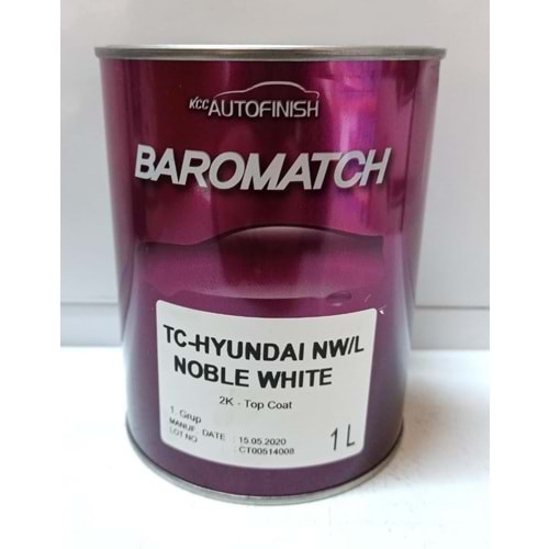 KCC AKRİLİK BOYA HYUNDAI NW/L 1LT