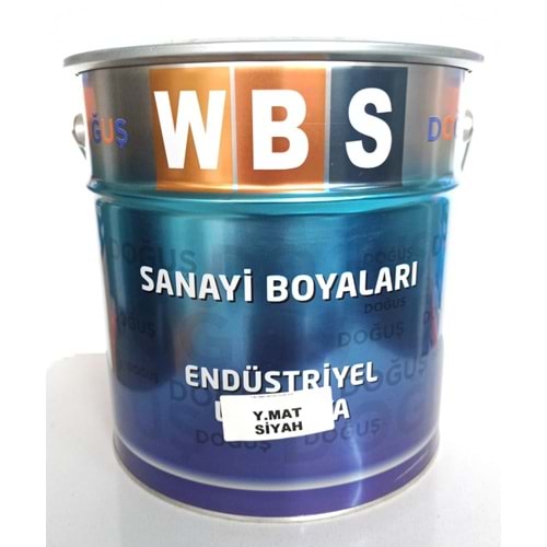 WBS ENDÜSTRİYEL BOYA YARI MAT SİYAH 15KG