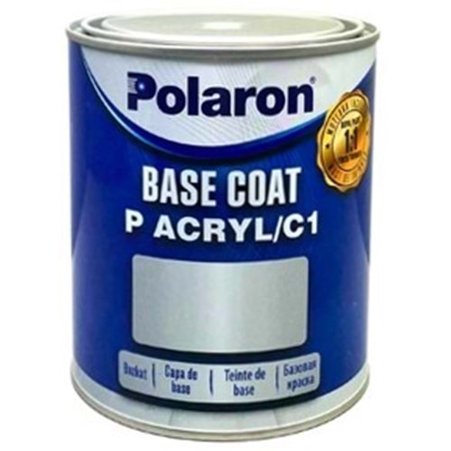 POLARON P-Acryl/C1 Bazkat Boya RENAULT 676 SEDEF SİYAH 1LT